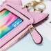 Cute Cartoon Pure Color Card Holder Coin Purse For Women